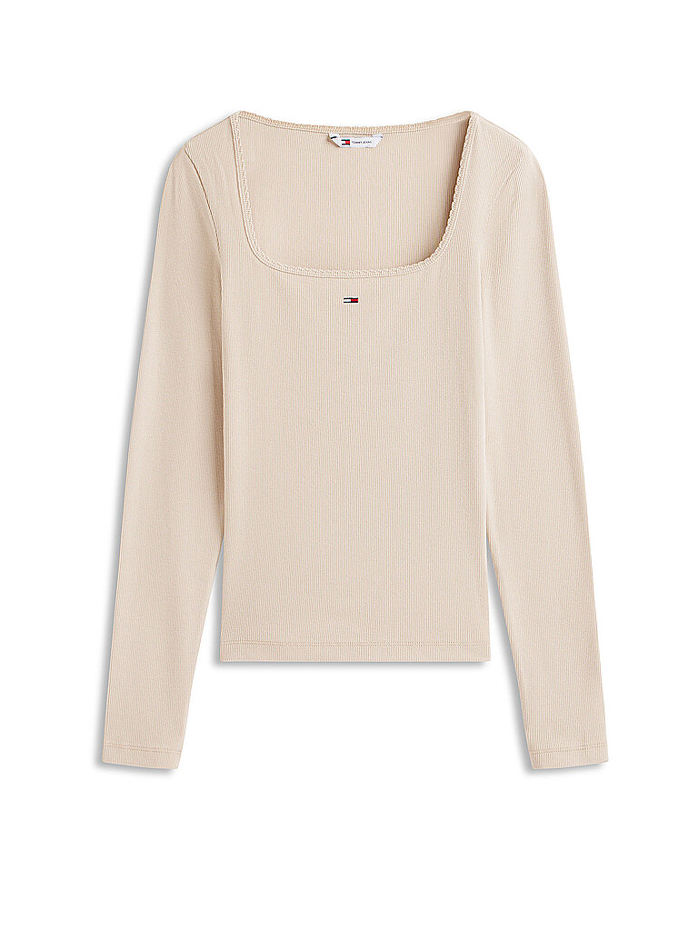 TOMMY JEANS Langarmshirt  beige   M damen